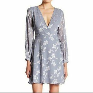 ASTR The Label *Dusty Blue* Wrap Dress